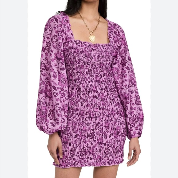 FREE PEOPLE Smock It To Me Minidress - Picture 1 of 9